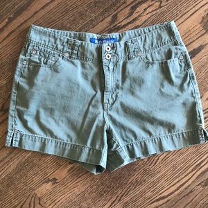 High Sierra cotton shorts, green, size 10